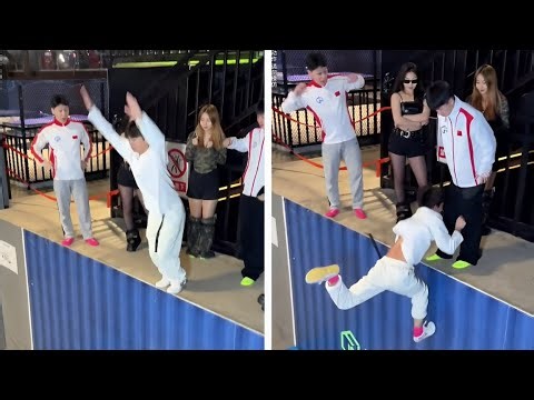 The embarrassing moment when pants were taken off in the trampoline hall