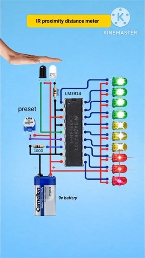 How to Make a Distance Measuring Device Using IR Sensor (Easy DIY) #shorts