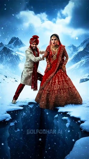 Kiran saved the bride in the snow || #ai #shorts