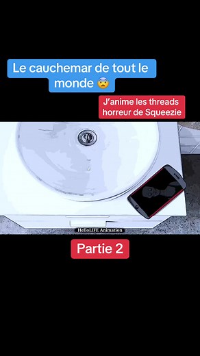 L’histoire de Carl 2ie partie 😨 #squeezie #thread #histoire #horreur #peur #Animation