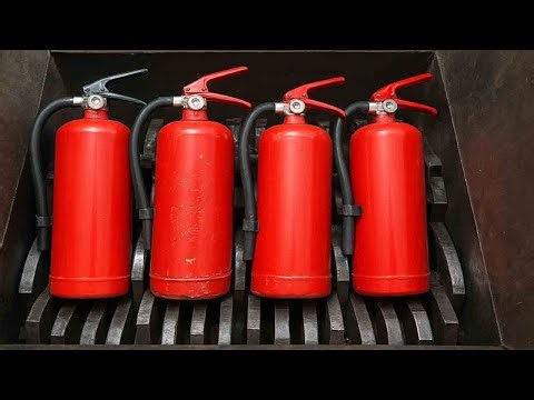 Insane! Giant Shredder vs Fire Gass Cylinders | Extreme Shredder Experiments With Metal Things