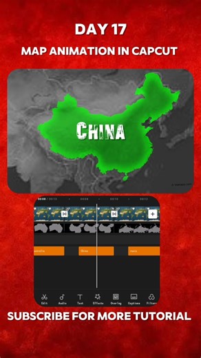 Day17:-These CapCut Map Animations Are CRAZY 🤯 #capcut #mapanimation #shorts