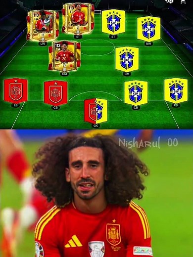Spain x Brazil 🤯#fcmobile #fifamobile #eafc24 #eafifa #easports #fifa #fifa22 #football