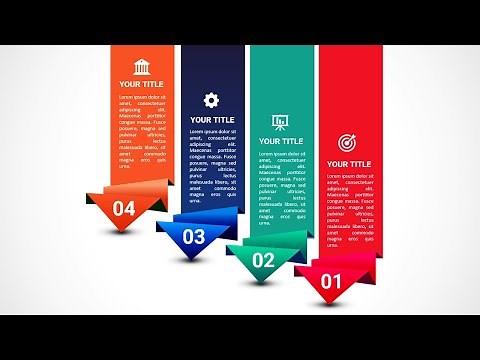 Create 4 Origami shape Options Infographic Slide in PowerPoint