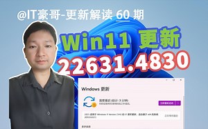 多个新功能与问题修复！Win11正式版发布22631.4830更新 (附最新ISO映像下载)