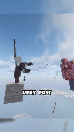 Pillager's machine gun in Minecraft #shorts