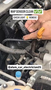 MAP SENSOR CLEAN AND CHECK LIGHT REMOVE ☝️✅✅ #cars #wiring #trendingreels #रील्स #ट्रेंडिंग #michelin #viralvideos #frenchgp #car #digram #fashion #love #style #1mviews #attitude #creators @creators @alam_car_electrician25 | Mazhar Husain