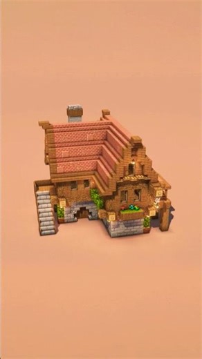 How to build a Cozy Cottage in Minecraft #minecraft #minecraftbuilding #tiktok #tutorial