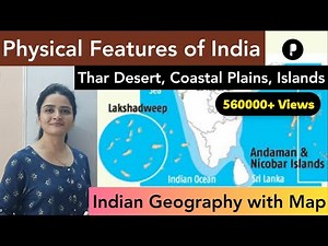 India Map: Physical Features of India - Thar Desert, Coastal Plains & Islands (हिंदी)