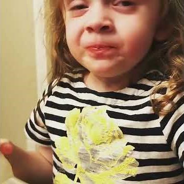 My Daughter Pretending to Like my Spaghetti. (ORIGINAL)