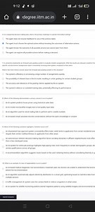 9:12㺟的117؛degree.iitm.ac.in576) In a sequential decision-... | Filo