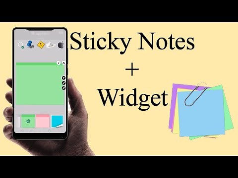 How To Use Sticky Notes + Widget on your Android | The NetTalker Tips