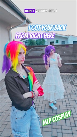I got your back | Rarity & Rainbow Dash #mlp #cosplay #shorts