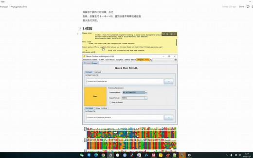 #系统发生树-2#ML树构建，比对+修剪