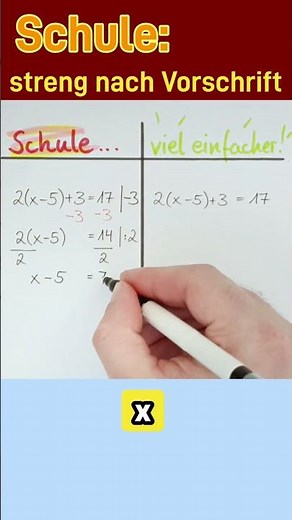 So löst dein Lehrer Gleichungen... und so geht's VIEL SCHNELLER!
