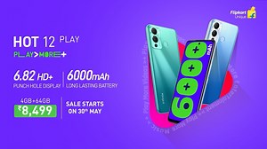 52K views · 438 reactions | Hum serious hain. Infinix HOT 12 Play ke best in segment features koi Mazaak thodi hai? 6.82 HD+ Punch hole - Biggest display in segment 90Hz Smoothest in segment 6000mAh Biggest battery in segment Unisoc T610 fastest performance in segment Mazaak nahi kar rahe, Infinix HOT 12 PLAY sach mein sirf ₹ 8499 ka launch hua hai. Sale starts 30th May Flipkart Know more: https://knw.one/ihoQ | Infinix Mobile | Facebook