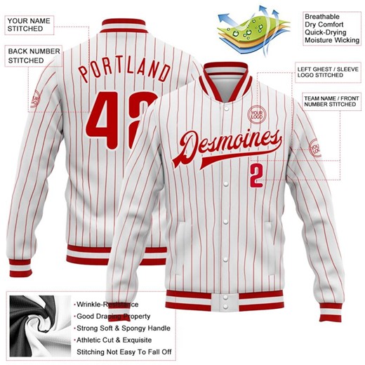 Custom Pinstripe Varsity Letterman Jacket, Personalized Team Jackets, Logo, Name & Number Stitched - Etsy