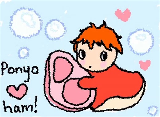 elle clover on Instagram: "ponyo fanart ^_^ #art #ponyo"