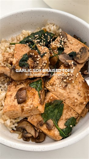 asian-style braised tofu ready in 10 minutes! comment “TOFU” to get the recipe! the tofu soaks up all the flavors of the savory sauce 🤤 i’ll be making this one again! proving to you that tofu isn’t boring flavorless!! #braisedtofu #tofu #asianfood #motherhood #momof2 | Winniesbalance