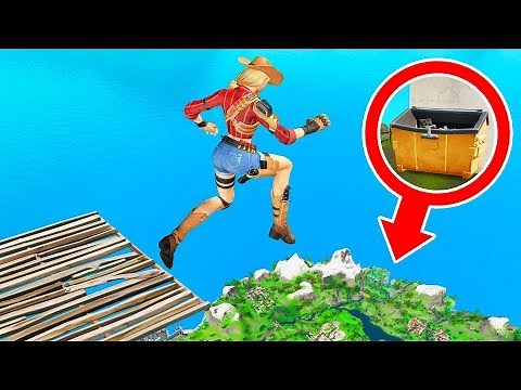 IMPOSSIBLE LANDING Dropper Into a DUMPSTER In Fortnite Chapter 2