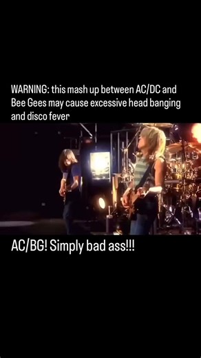 Timeless Old Man’s Rock for everyone on Instagram: "Mash up between AC/DC and Bee Gees works better than anyone would have imagined. I need a whole LP of this. #acdc #beegees #rocknroll #disco #mashup #70srock #70smusic"