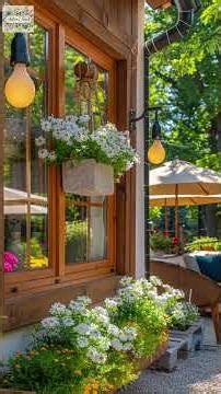 Old Windows Turned into Garden Display Frames