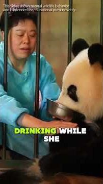 The Baby Panda Taken by Humans After Birth#animalfacts #wildlife #animals #panda #love