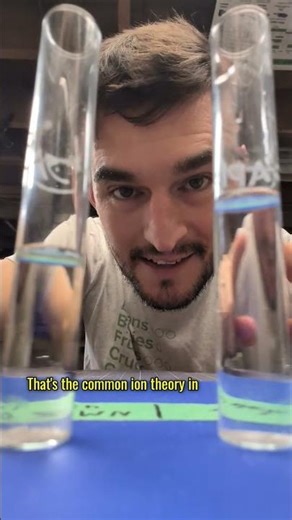 Chemistry Lesson: The Common Ion Effect. 🧪