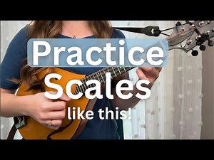 How to practice scales on the mandolin! | My favorite exercise to get better at playing scales
