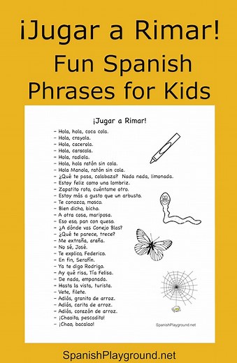 Spanish Rhymes: Fun Phrases for Kids