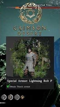 SPECIAL ARMOR: LIGHTNING BOLT PLATE ARMOR Location & Tips! #CrimsonDesert #Shorts