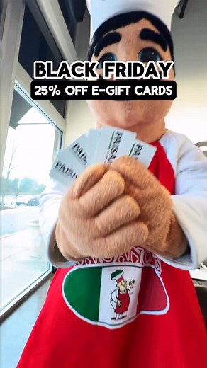 25% off e-gift cards: 25% OFF E-Gift Cards for the REST. OF. THE. MONTH. 🤯💥 This Black Friday just got even better… and so did every day after. 👀✨ Treat yourself, your bestie, your future self — everyone wins when it’s Paisanos. 🍕❤️ Snag the deal before November runs out! 🏃‍♂️💨 #pizza #blackfridaydeals #foodie #egiftcard #pizzatime | Paisano's Pizza