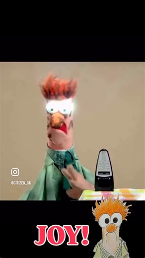 Guy Gilchrist on Instagram: "JOY!!! TO YOU! 💚🌈⚡️⚡️⚡️⚡️ #meep #beaker #themuppets #jimhenson #muppets #bunsenandbeaker #vintage #viralvideos #funnyvideos #funnyreels #funny #trendingsongs #muppet"