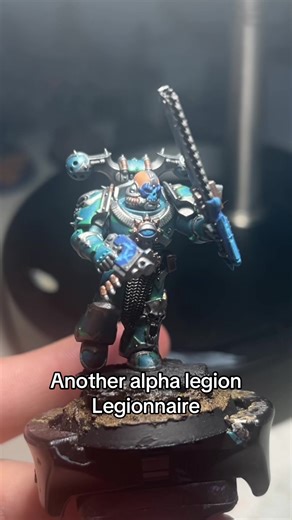 Miniature Painting of Alpharius from Warhammer 40K