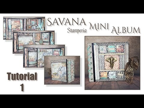 Tutorial 1 Savana Stamperia Mini Album using Envelopes . collaboration with emmascrap