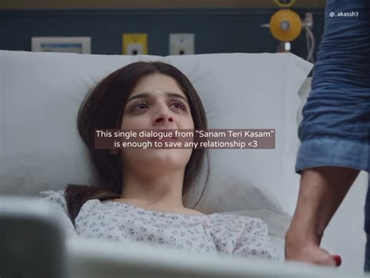 Akassh on Instagram: "Maturity is when you understand her words! 🤍🧿 . . Sanam Teri Kasam (translation: Swear on You, My Beloved) refers to several Indian Hindi-language films, most notably the 2016 romantic tragedy and the 1982 musical hit. Sanam Teri Kasam (2016 Film) This version is a modern cult classic written and directed by Radhika Rao and Vinay Sapru. Cast: Stars Harshvardhan Rane (in his Hindi debut) and Pakistani actress Mara Hocane. Plot: A tragic love story between Inder, a rough ex