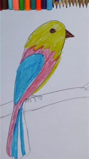 Draw a bird using the number 2 #drawing #simpledrawing #art