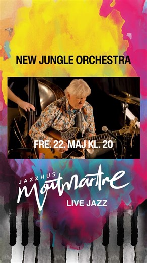 Pierre Dørges kendte verdensorkester New Jungle Orchestra spiller på Jazhus Montmartre fredag den 22. maj 2026 kl. 20. Pierre Dørges musik er rendyrket "Global Jazz", der blander den klassiske amerikanske swing-tradition (med facetter af Duke Ellington og Charles Mingus) med eksotiske klange fra Bali, Afrika, Mellemøsten og dansk kormusik. Det er jazz, der både er dybt seriøs og befriende humoristisk. Musikken veksler mellem komplekse kompositioner og fri improvisation. Hvad skal jeg vide om dem