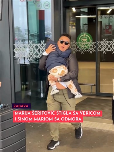 Marija Šerifović stigla sa Vericom i sinom Mariom sa odmora ⛱️ #mondo #mondozabava #marijaserifovic