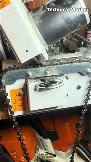전문가의 체인톱 날 연마 및 정비 과정: 작업 효율을 높이는 톱날 관리법 #worker #process #chainsaw #sharpening #maintenance