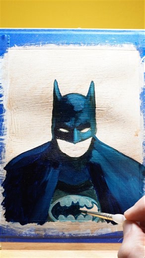 Painting the Dark Knight himself #art #batman #painting #dc