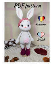 Mia Bunny Crochet Pattern-amigurumi Bunny PDF in English & Romanian - Etsy