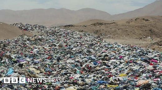 Deserto do Atacama vira 'cemitério' de roupas usadas - BBC News Brasil