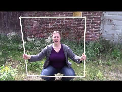 How to make a quadrat out of plastic pipe