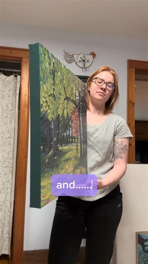 22 reactions · 8 comments | Finally… the full reveal! This piece is a painting of the flowering dogwood tree at home (aka it’s the tree with the red leaves). I happened to look outside at a particularly beautiful time, with the light passing through and dappling the ground. This painting is available, so message me if interested! * * * * #ArtReveal #CalmCreativity #MinimalArt #ArtInProgress #StudioMoments #CreativeJourney #ArtAndSoul | Zoe Jane Mitchum | Facebook