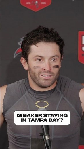The answer we've all been waiting for 😁 #bakermayfield #tampabay #buccaneers #nfl #football