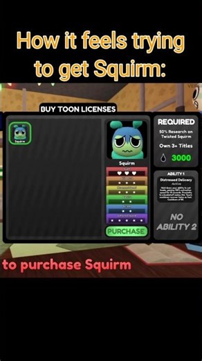 How it feels trying to get Squirm in Dandy's world #dandysworld #dandysworldroblox #roblox