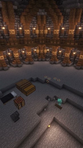 Hollowing out the ULTIMATE trading hall inside a natural mountain! #minecraft #minecraftbuilding