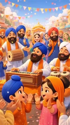 Sikh Nagar Kirtan Cartoon | Kirtan, Seva & Langar | 3D Kids Video #NagarKirtan #SikhCartoon #sikh