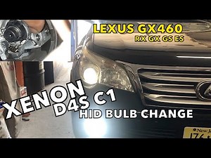 Head light bulb on Lexus GX460 470 RX GX ES ES replacing HID XENON Philip BULB D4S C1